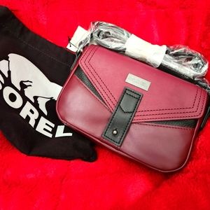 SOREL Small Crossbody Plum Leather